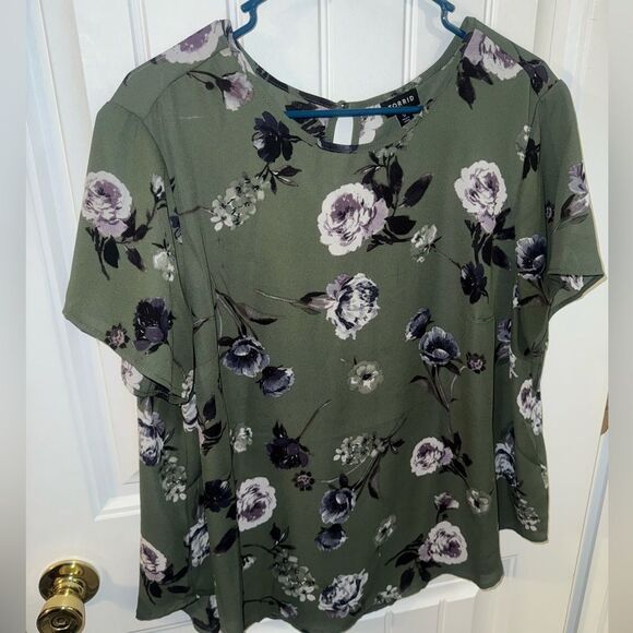 Torrid Short Sleeve Harper Blouse - Picture 1 of 2